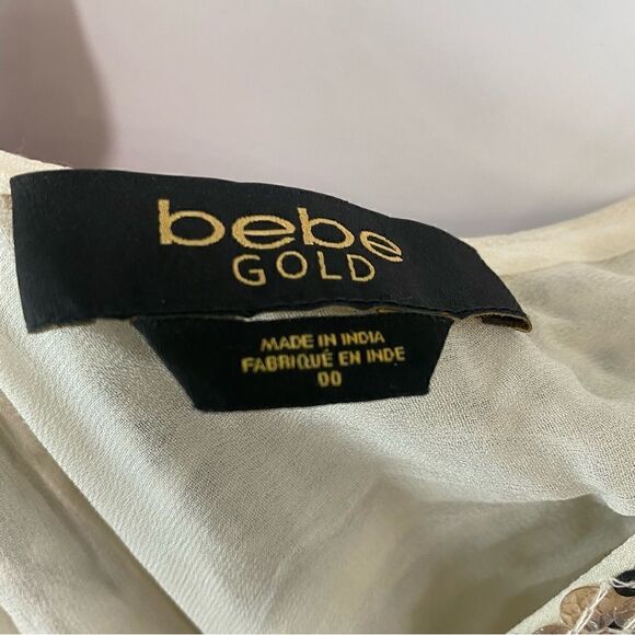 Bebe gold limited edition sequin mini dress size 00 - Picture 7 of 7